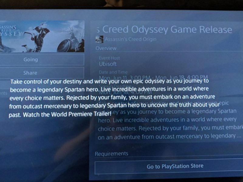 Assassin's Creed Odyssey description leaked on the PS Store 1