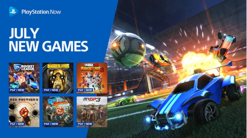 PS Now July's lineup includes Borderlands and Rocket League 4
